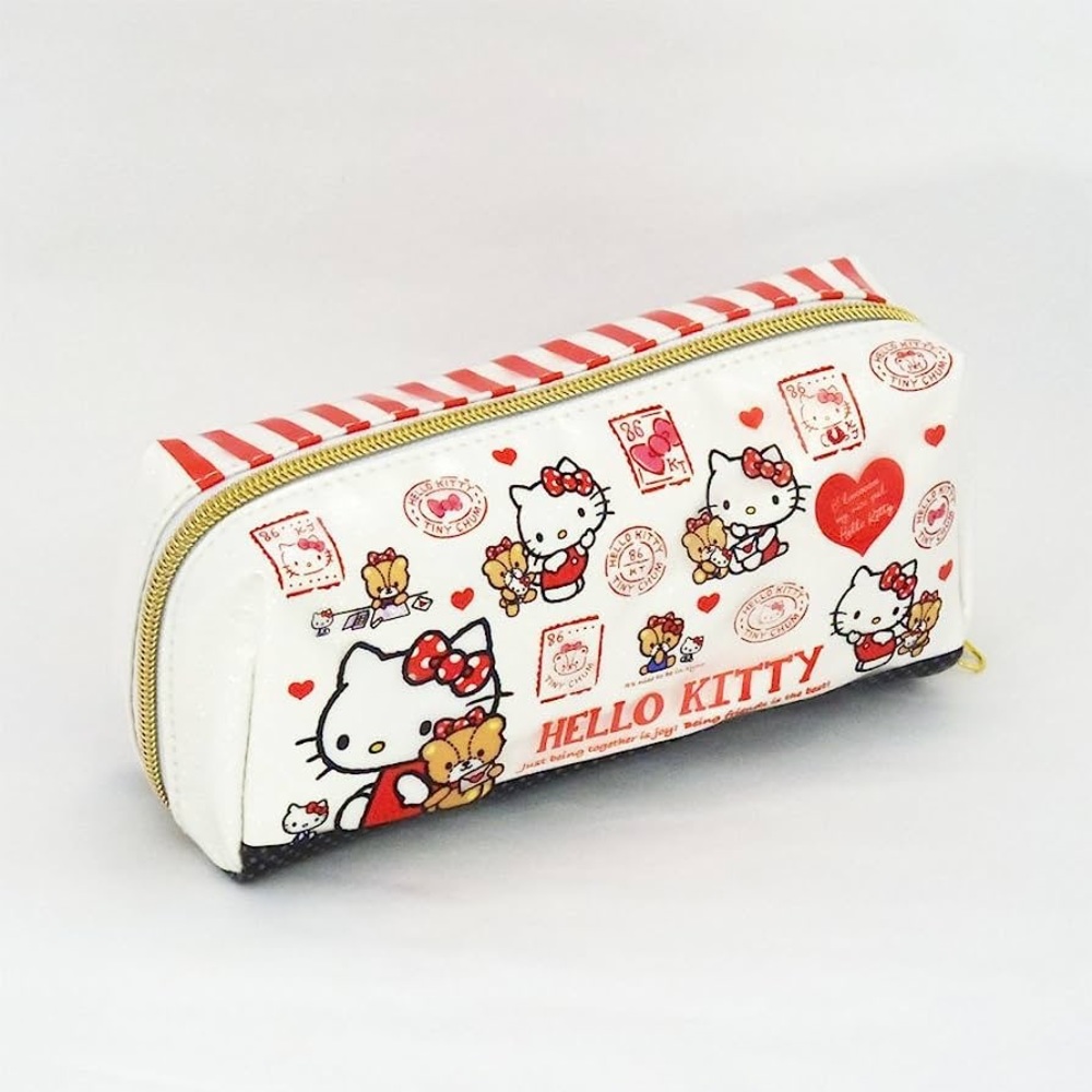 Vintage 2015 Sun-Star Sanrio Hello Kitty Pencil Case Cosmetic Bag NWOT